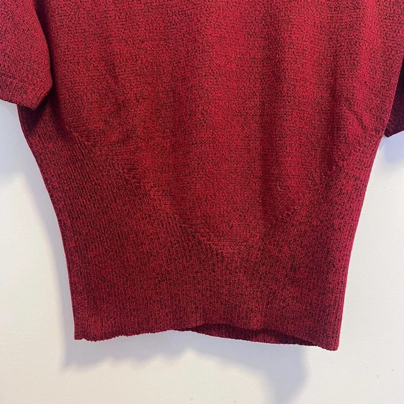 Salvatore Ferragamo Vintage Red Short Sleeve Knit Sweater - Picture 8 of 9